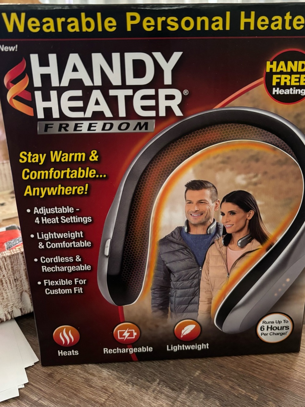 Wearable Neck Personal Heater - Black & Gray